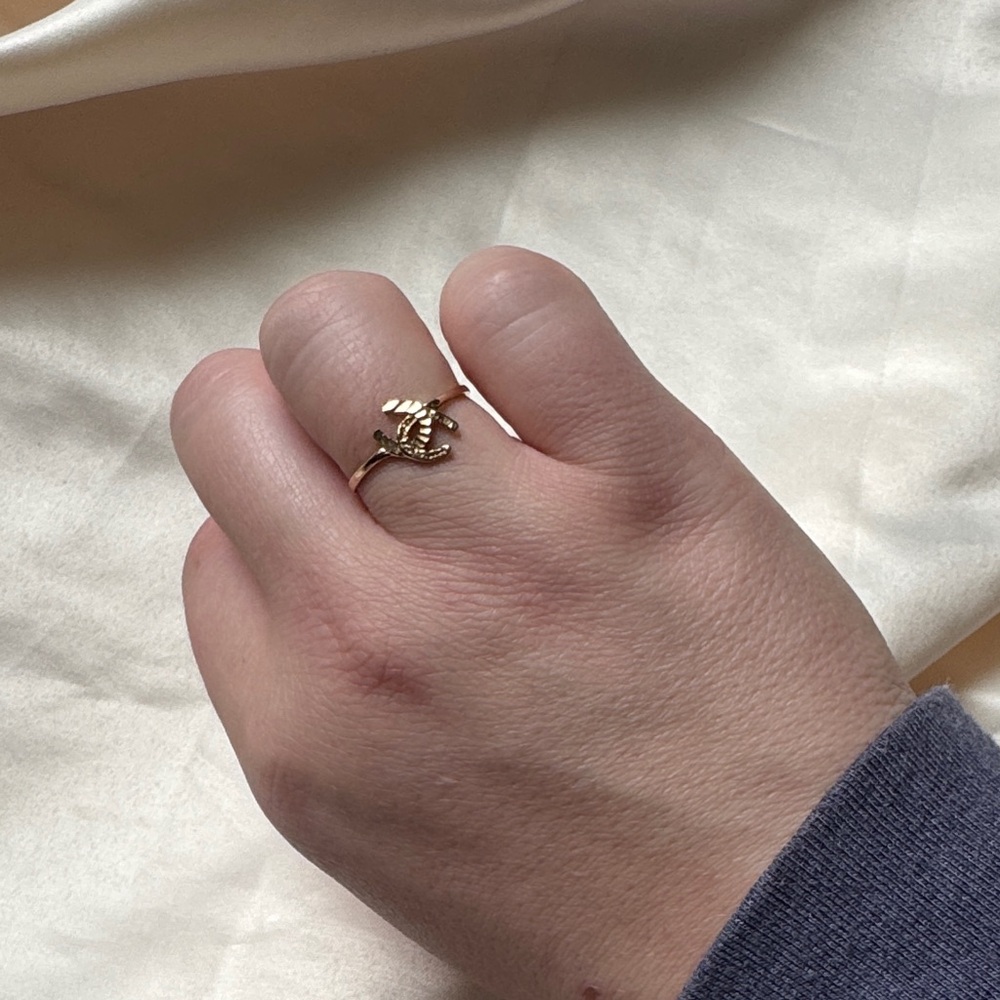 🐴 10K Double Horseshoe ring Size 8